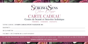 Carte Cadeau d’une valeur de 30€